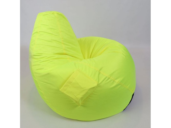 ПУФ Барбарон LUXE XL голяма круша - водонепропусклив (жълт неон/промазка)